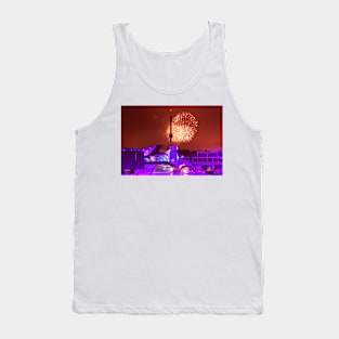 Fireworks over the SeaWorld Stadium, San Diego. 2011 Tank Top